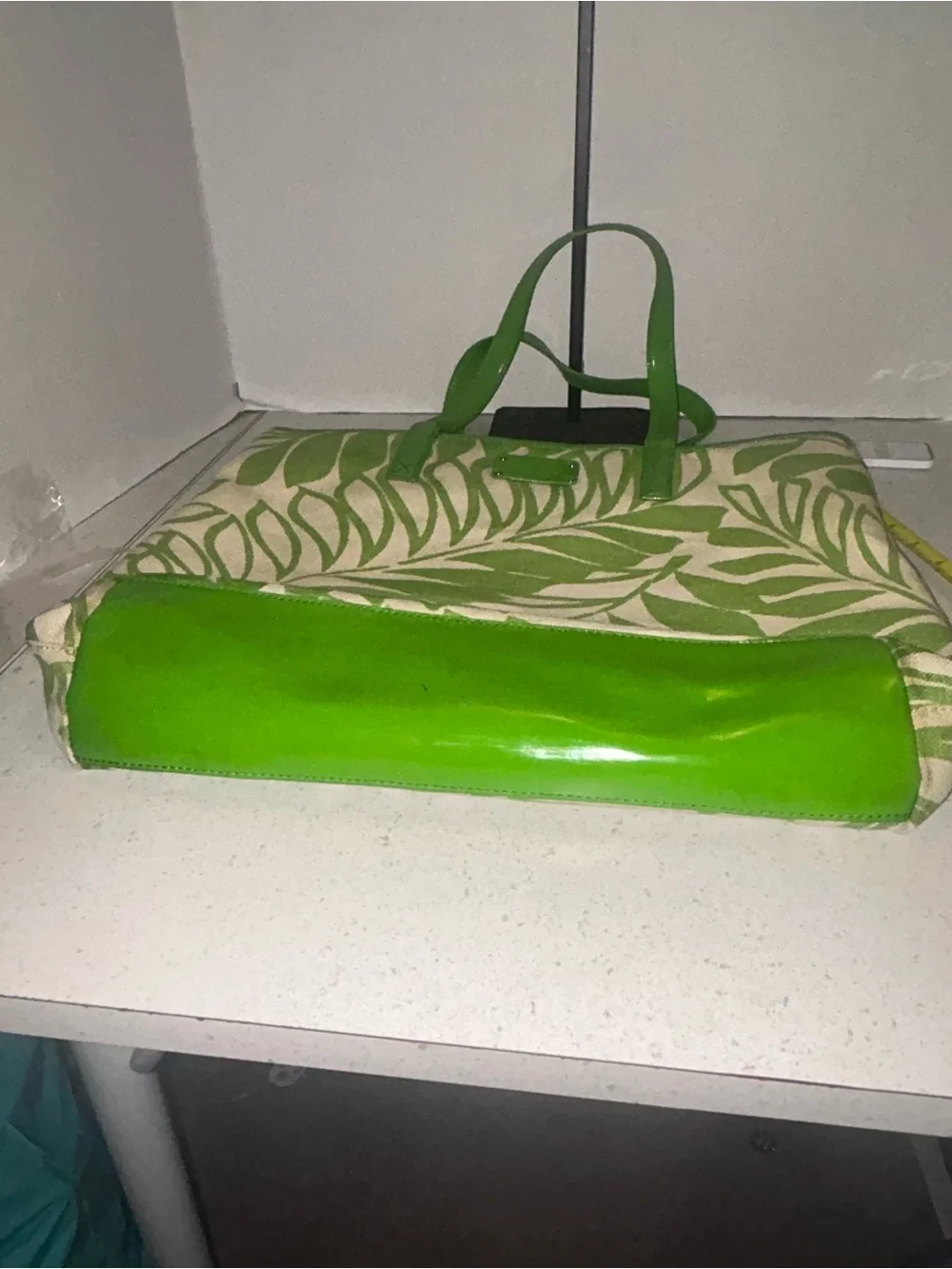 Kate spade Leafy Green and Cream Tote Bag
